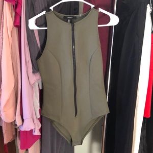 Forever 21 zip up jumpsuit